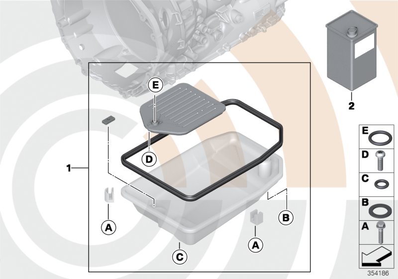 Fluid change kit, autom. transmission