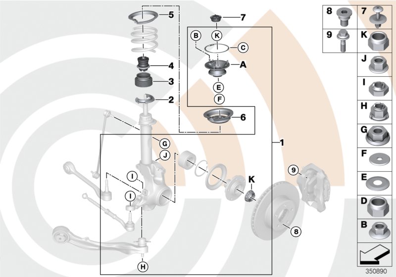 Repair kit, support bearing