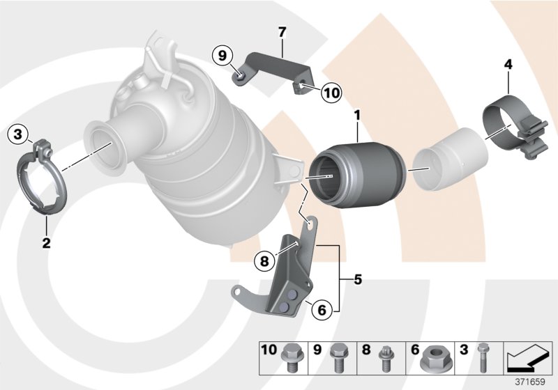 Decoupling element