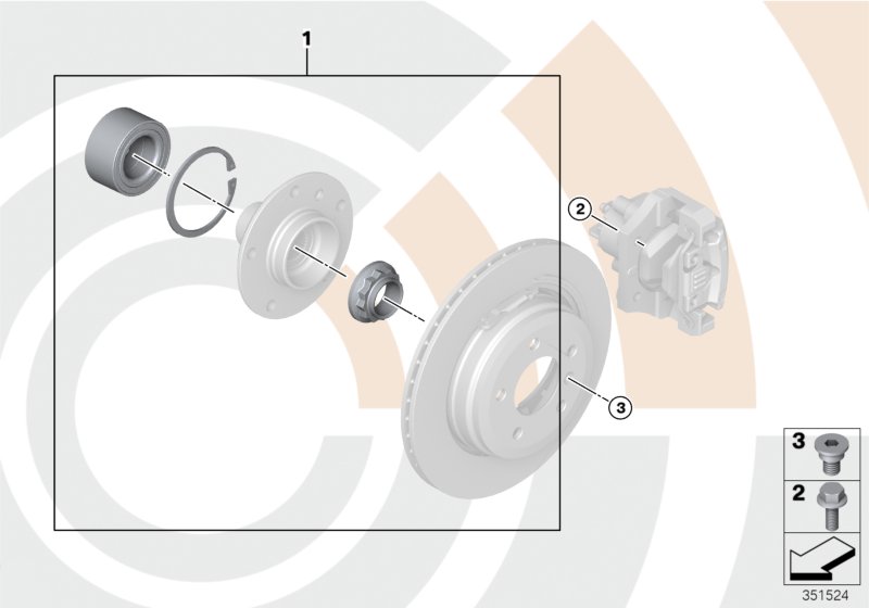 Kit, wheel bearing, rear / Value Line