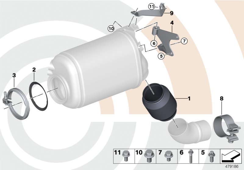Decoupling element