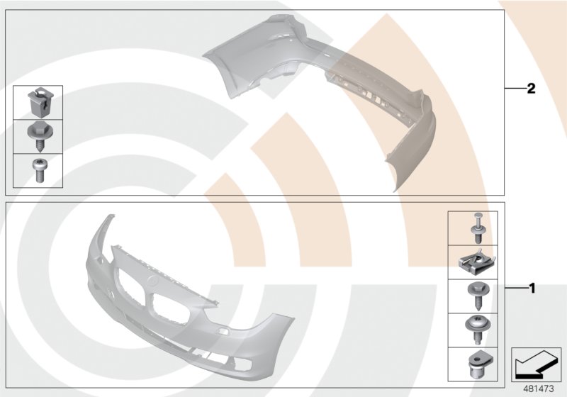 Mounting kit, bumper