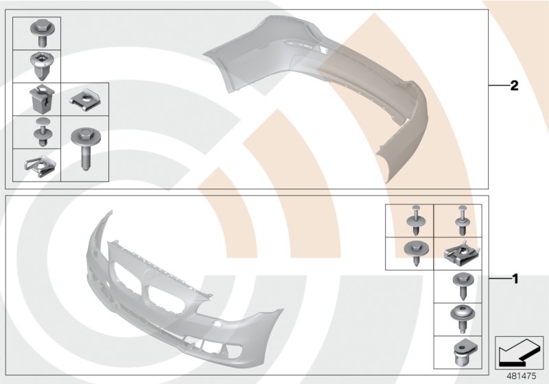 Mounting kit, bumper