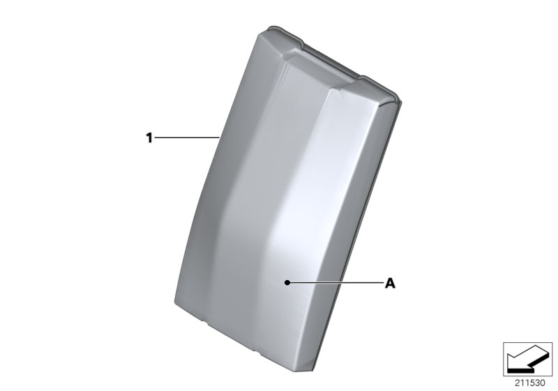 Individual armrest, rear