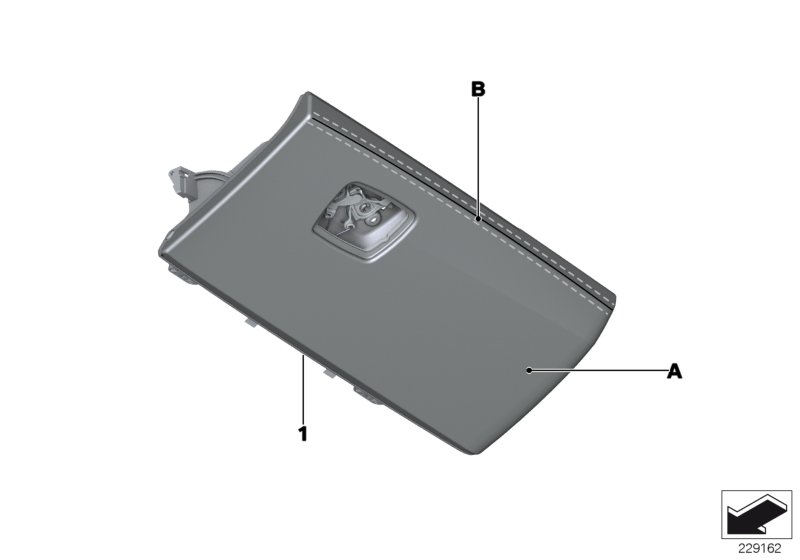 Individual glove compartment, leather