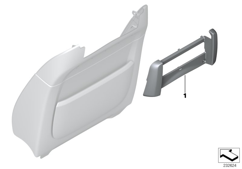 Individual trim, rear monitor