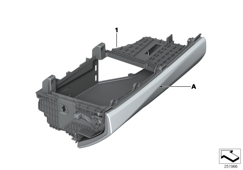 Individual glove compartment, leather