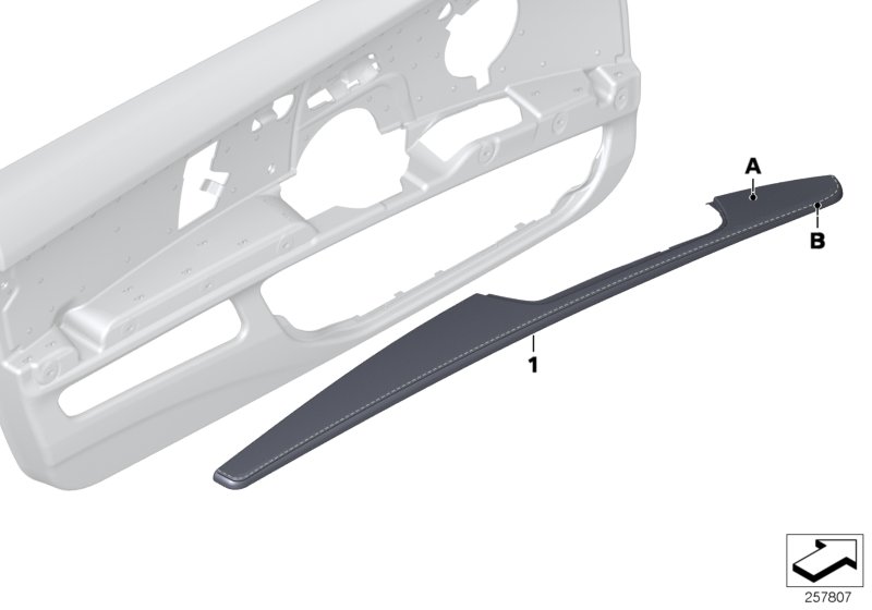 Individual armrest, front, LC