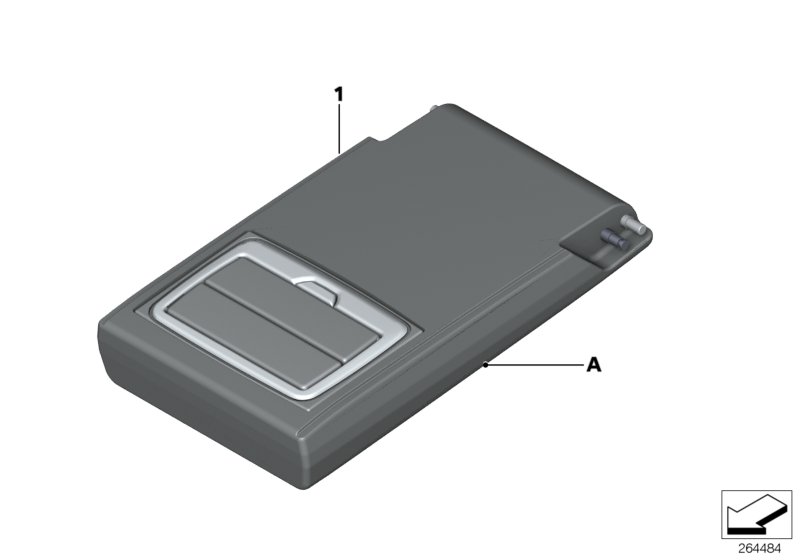 Individual armrest, rear (S4UKA)