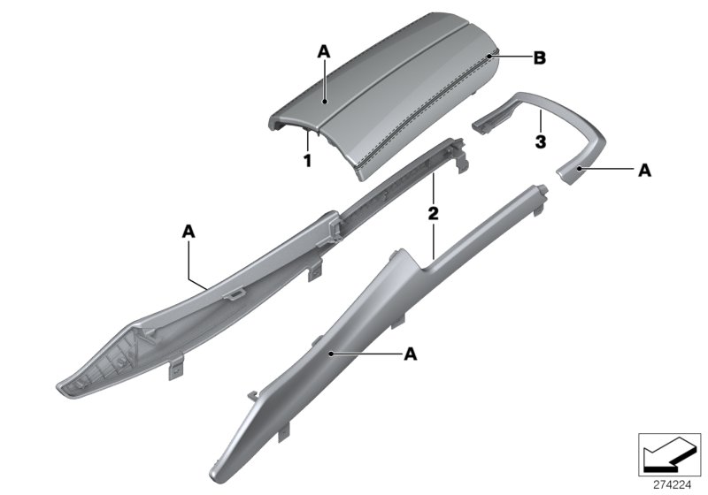 Indiv. centre console/Centre arm rest
