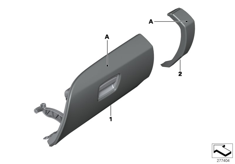 Individual glove compartment, leather