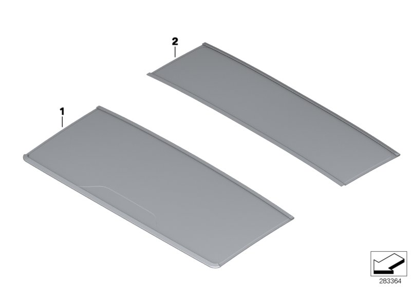 Individual slide/tilt sunroof