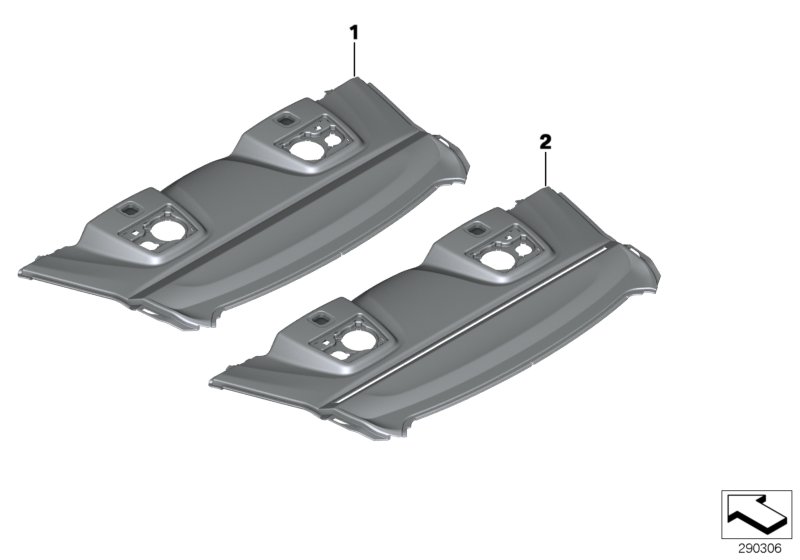 Individual parcel shelf
