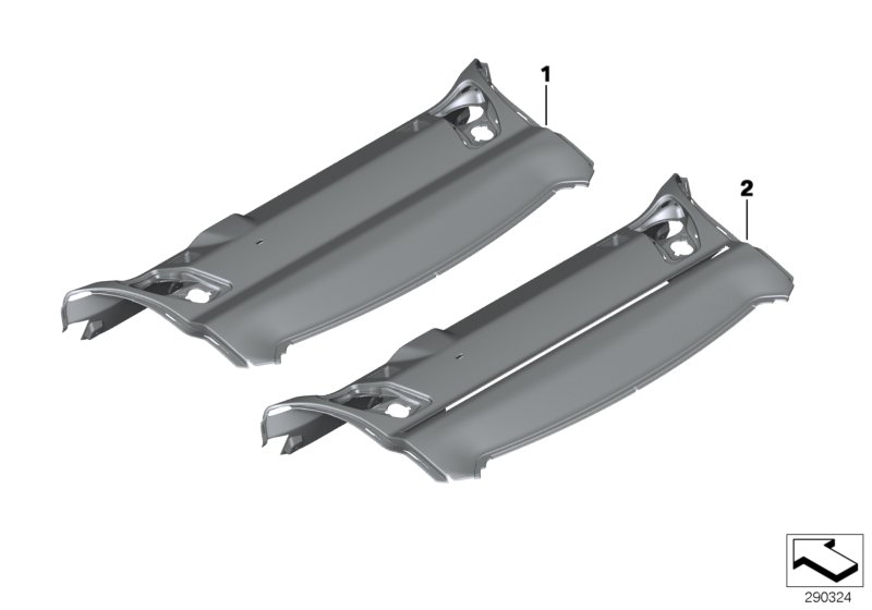 Individual parcel shelf