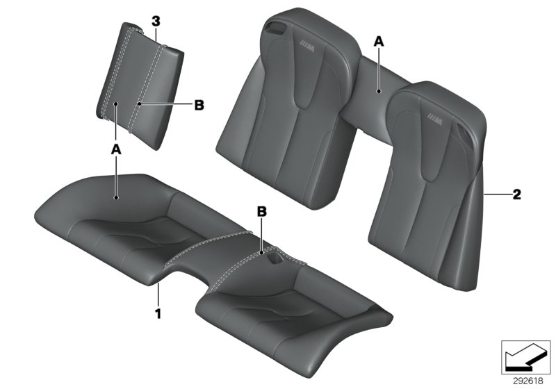 Individual cover, leather, seat, rear
