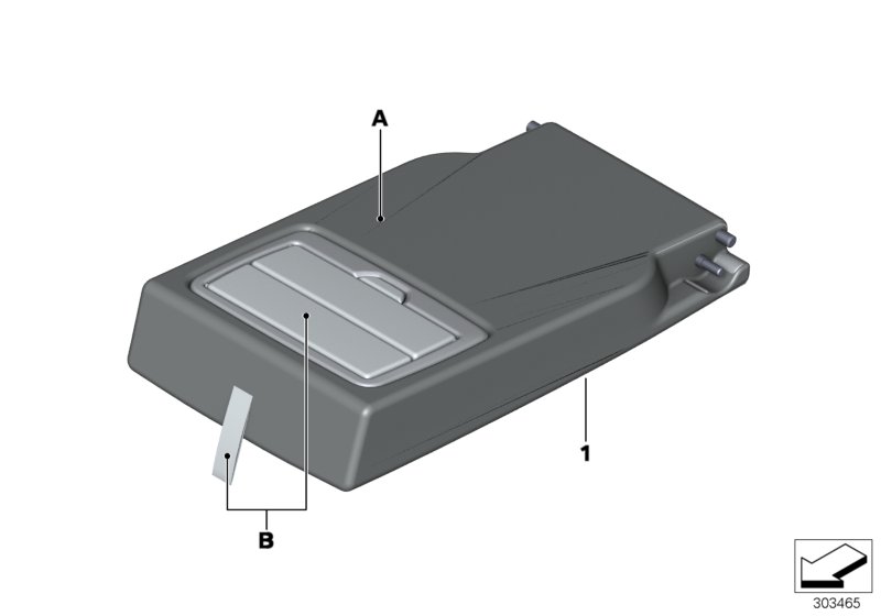Individual armrest, rear