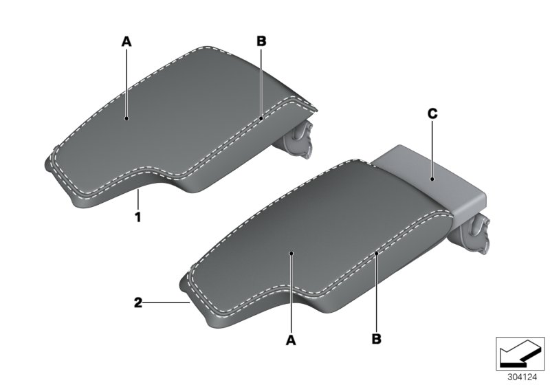 Individual armrest, centre console