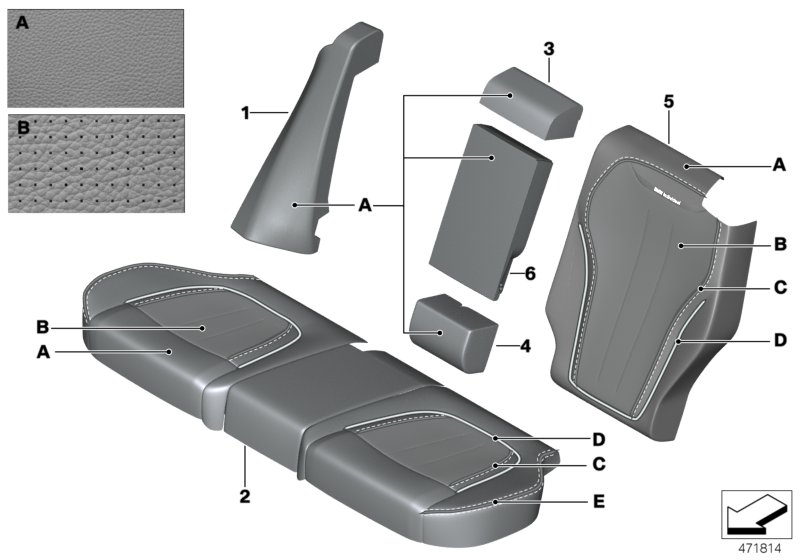 Individual cover,Klima-Leather comf.seat