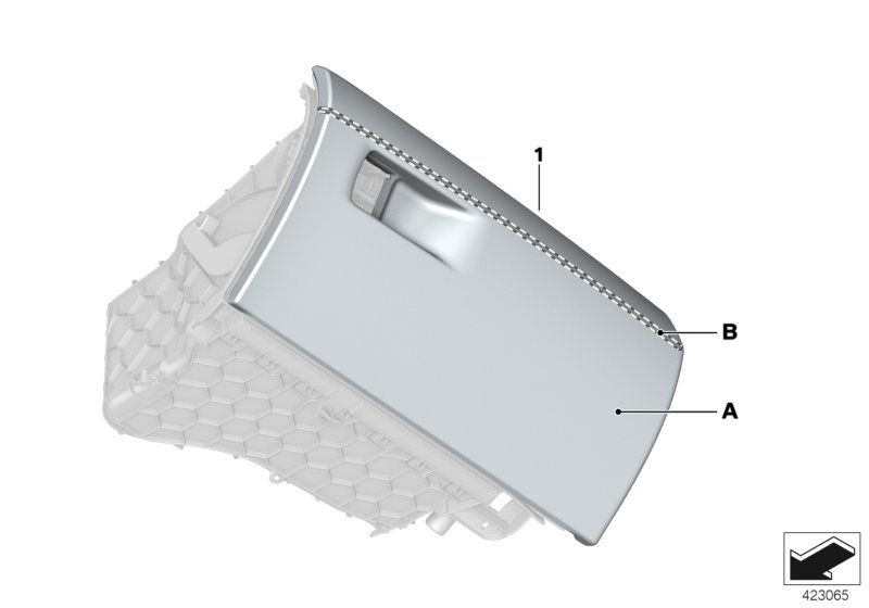 Individual glove compartment, leather