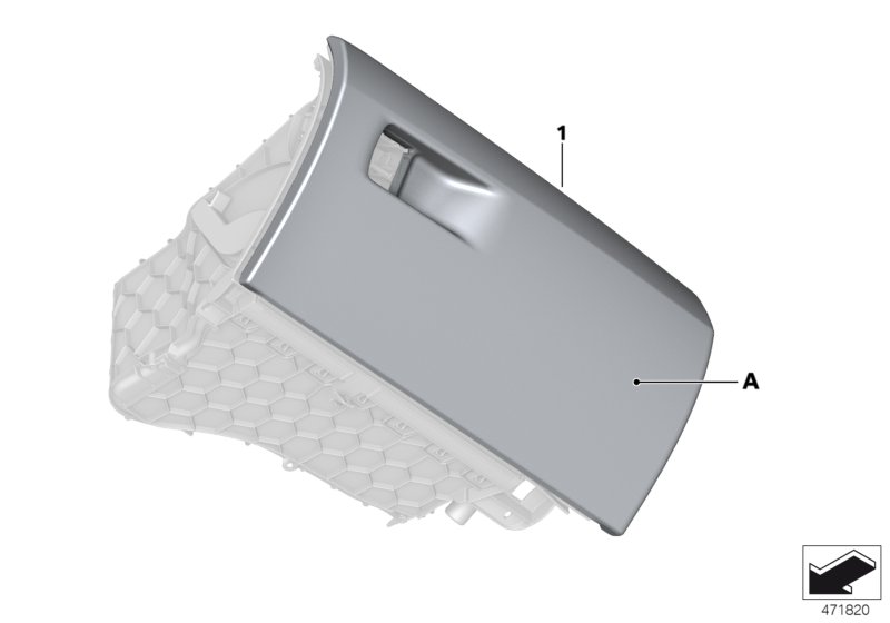 Individual glove compartment, leather