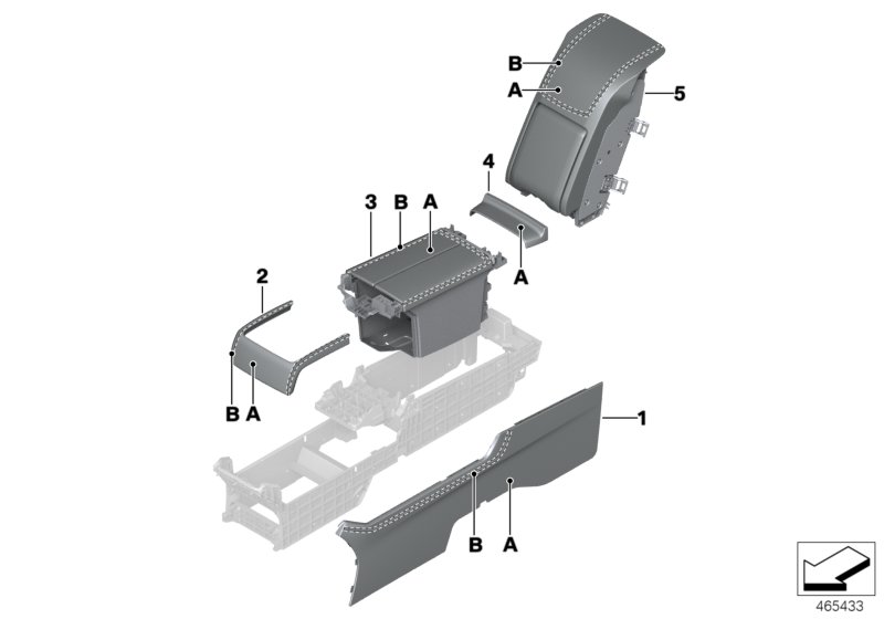 Individual rear console