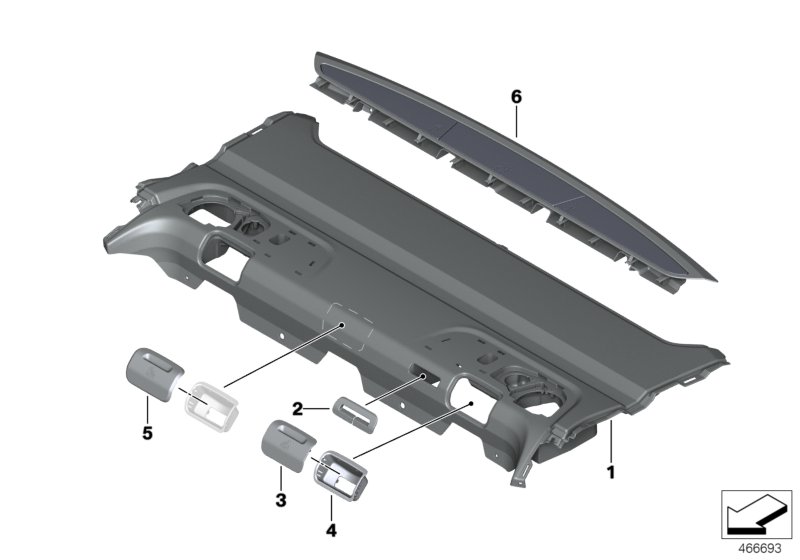 Individual storage shelf basic seat