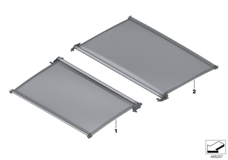 Individual panor.glass roof roll.sunbl.