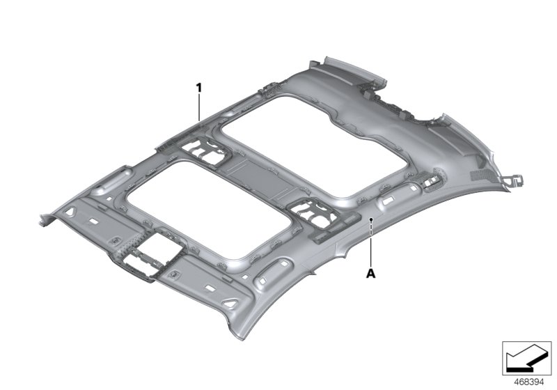 Individual roofliner Alcantara