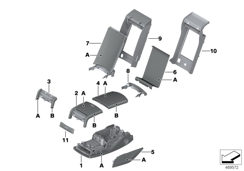 Individual armrest, multifunctional rear