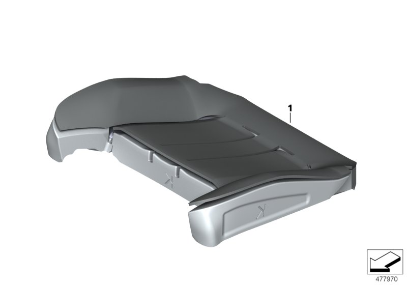 Individual seat cushion seat