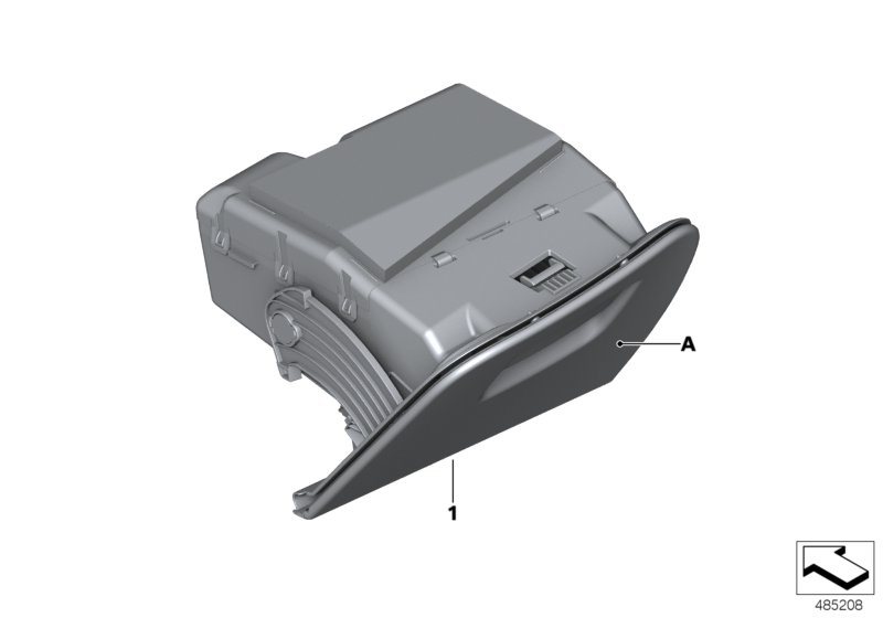 Individual folding compartment, leather